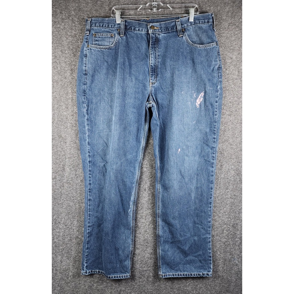 Carhartt Jeans Mens 42 101483-968 Relaxed Fit Blue Workwear Denim